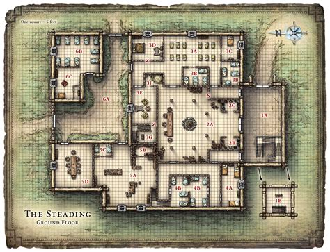 Dungeon Maps Adventure Map Fantasy Map
