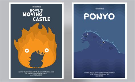Studio Ghibli Posters on Behance