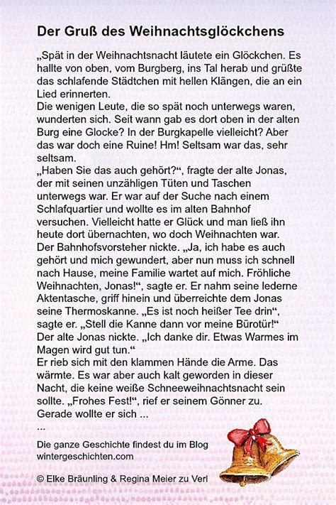 Der Gruß des Weihnachtsglöckchens | Weihnachten geschichte