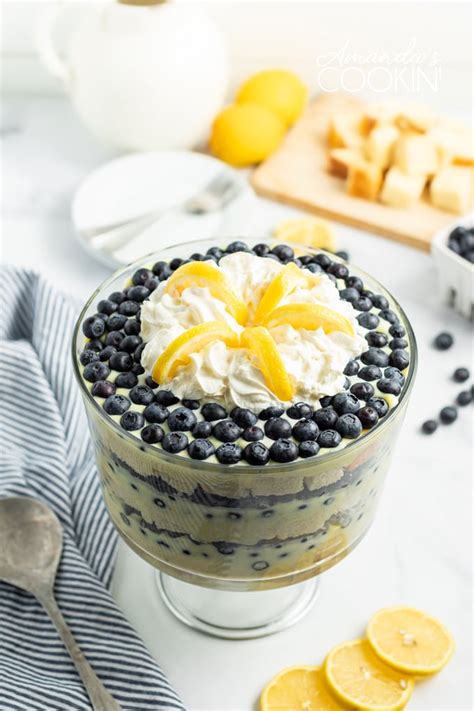 Lemon Blueberry Trifle Recipe Amandas Cookin Trifles And Parfaits