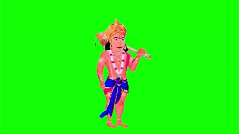 Hanuman Ji Cartoon Character Green Screen Bajrangbali Green Screen Cartoon Green Parda