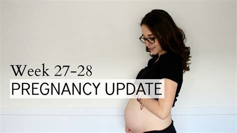 Final Trimester 27 28 Week Pregnancy Update Belly Shot