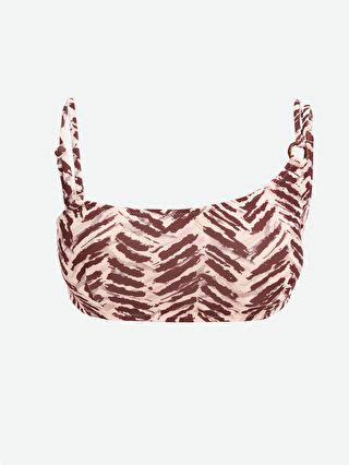 Lcw Dream Lcw Dream Kahverengi Uv Korumal Kar Labilir Pedli Desenli Kad N Bikini St