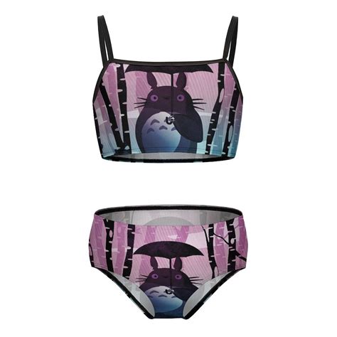Totoro Girls Bikini Swimsuits Two Piece Beach Bathing Suit Swimwear 6 7Y 110cm Walmart
