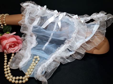 Sissy Ultra Super Soft Sheer Nylon Discreet High Tanga Bikini Knicker