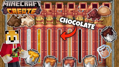I produce every type of CHOCOLATE in Minecraft Create Mod - YouTube