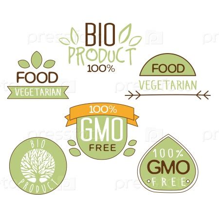 Вектор на тему Ярлыки натуральный продукт | PressFoto