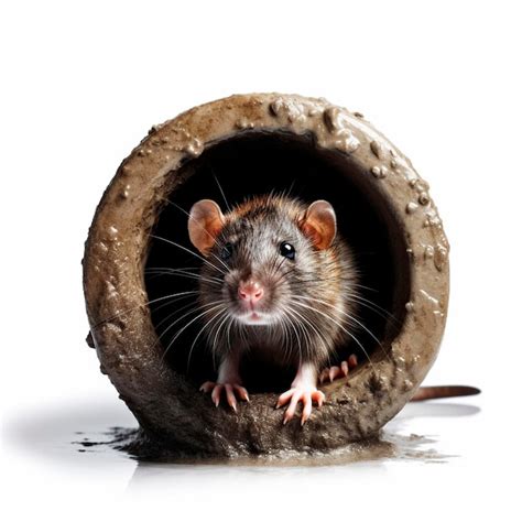 Premium Ai Image Sewer Rat Closeup View
