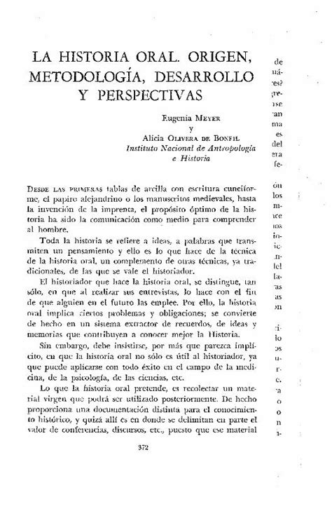 Pdf La Historia Oral Origen MetodologÍa Alephacademicamxjspui