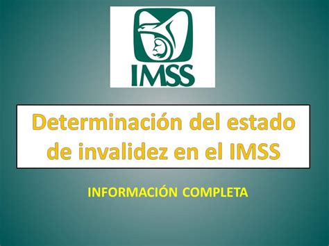 Determinaci N Del Estado De Invalidez En El Imss Derechomexicano Mx