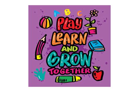 Play Learn and Grow Together Graphic by han.dhini · Creative Fabrica