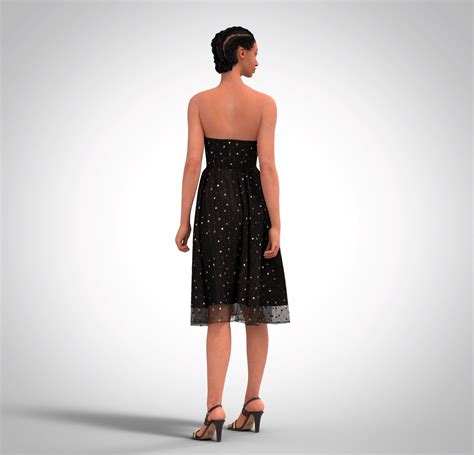 Women Dress Clo3d 3d Model Cgtrader
