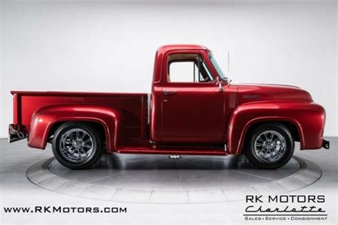 1953 Ford F100 Toreador Red Metallic Pickup Truck 302 V8 4 Speed Automatic Classic Ford F 100