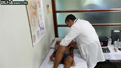 Mature Gay Doctor Fucks Asian Twink After Medical Check