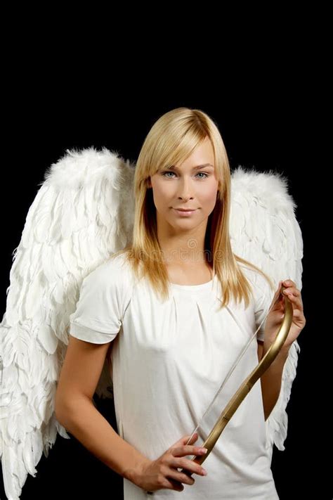 Blonde Angel Portrait Stock Image Image Of Falling Eyes 39655125