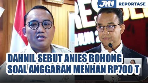 ANIES SEBUT ANGGARAN KEMHAN RP 700 TRILIUN JUBIR MENHAN BOHONG