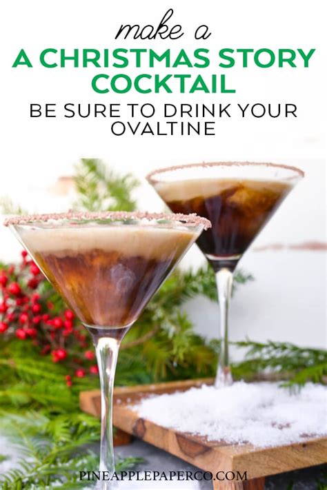 A Christmas Story Drink Ovaltine Martini Recipe Pineapple Paper Co