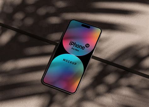 Free IPhone 14 Pro Max Mockup PSD On Concrete Background Good Mockups