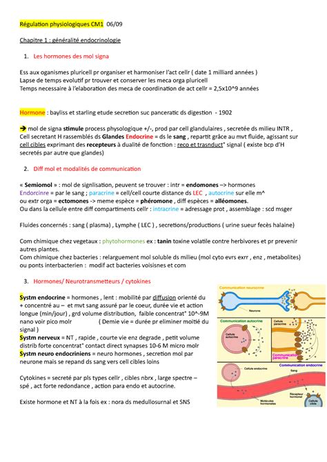 R Gulation Physiologiques Chap R Gulation Physiologiques Cm