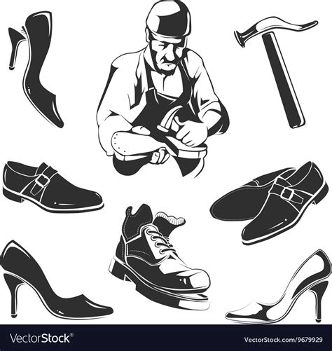 Shoes Repair Royalty Free Vector Image Vectorstock