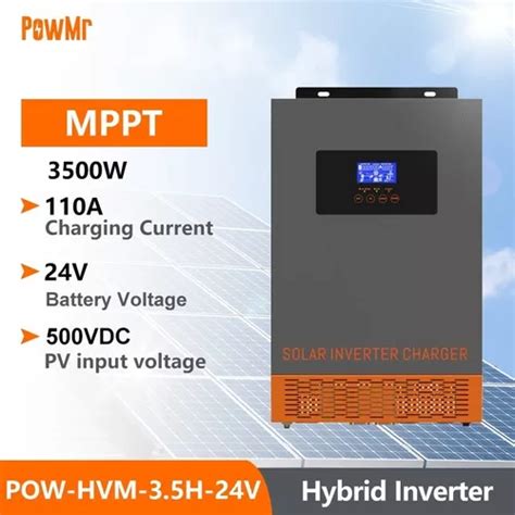 Inversor Híbrido Solar Powmr 3 5kw 24v Onda Sinusoidal Pura Cuotas