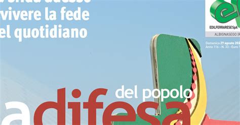 Agosto Prossimo Numero La Difesa Del Popolo La Difesa Del