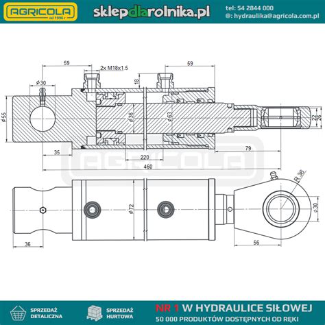 Cylinder Si Ownik Hydrauliczny Do Krokodyla Dwustronnego Dzia Ania