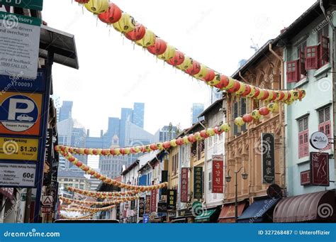 singapore chinatown smith street food street september  editorial