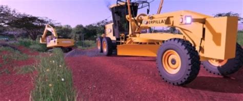 Fs22 Caterpillar 12k V 1001 Exevators Mod Für Farming Simulator 22