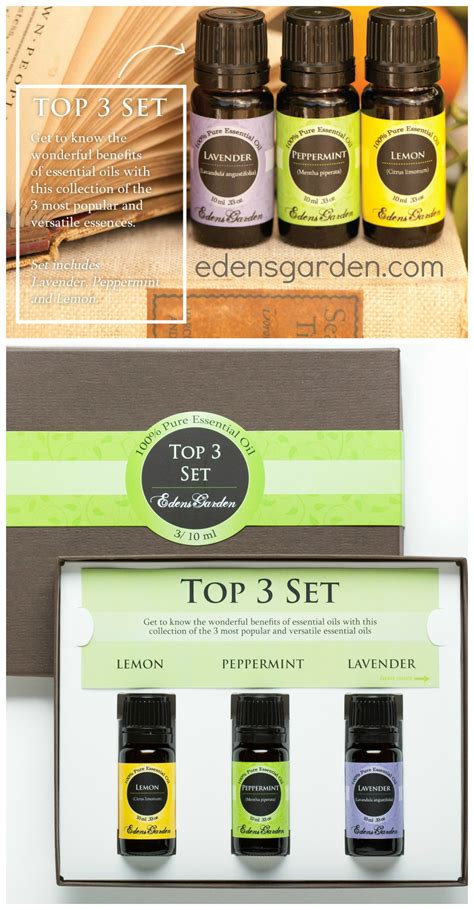 Top 3 Essential Oils Set Essential Oil Set Edens Garden Essential