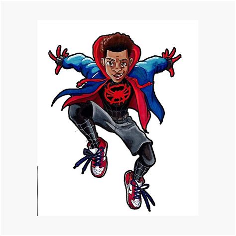 Miles Morales Sticker Photographic Print For Sale By Luvzlily