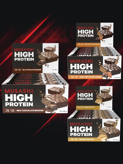 High Protein Bar Value Bundle Pack Musashi