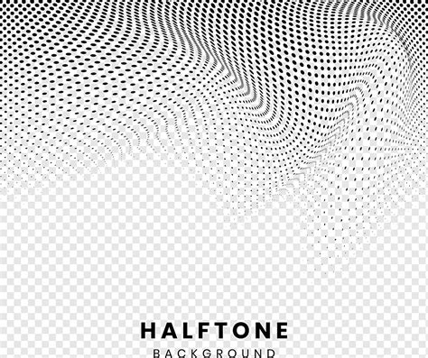 Black Wavy Halftone Dotted Pattern Png PNGWing