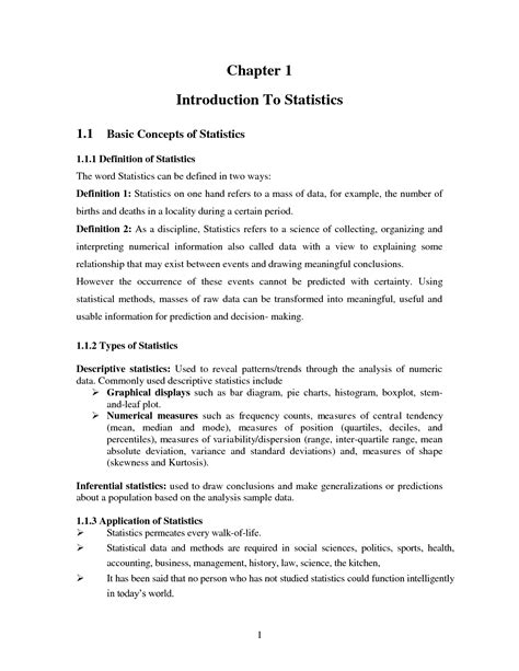 SOLUTION: CHAPTER 1 Introduction to Statistics - Studypool