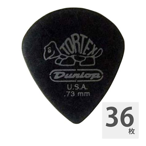 JIM DUNLOP 482 Tortex Pitch Black Jazz III 0 73mm ギターピック36枚 ジムダンロップ トー