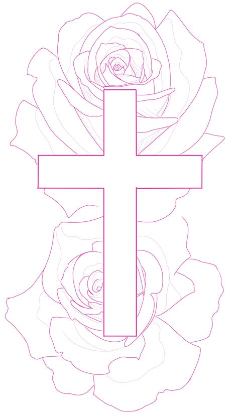Why the classic style of tattoo cross rose works on any placement 4