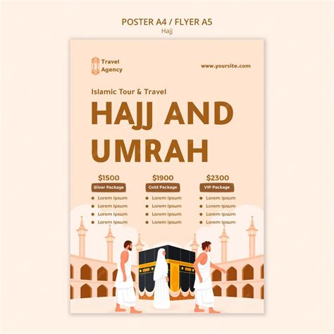 Free Psd Hajj Template Design