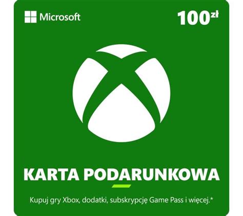 Karta Podarunkowa Xbox 100 Zł Kod Aktywacyjny Obecnie Dostępne Tylko W Sklepach Stacjonarnych