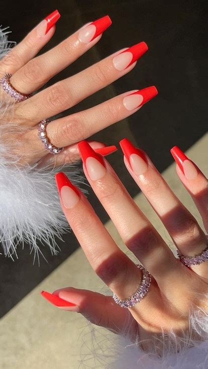 Red French Tip Nails Are The Ultimate Subtly Sexy Manicure Shade