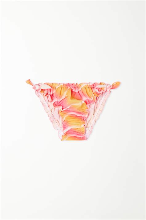 Panty de Bikini para Niña en Punto Muñeca Traje de baño Niños Tezenis
