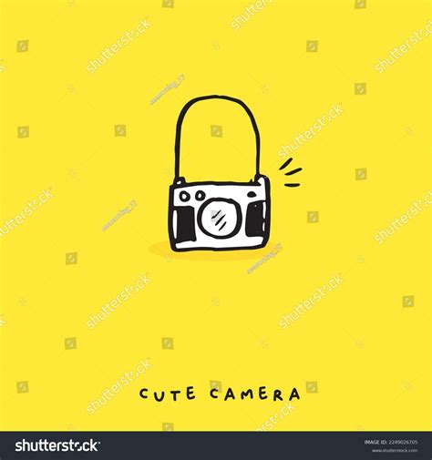 Cute Doodle Camera Hand Drawn Camera Stock Vector Royalty Free