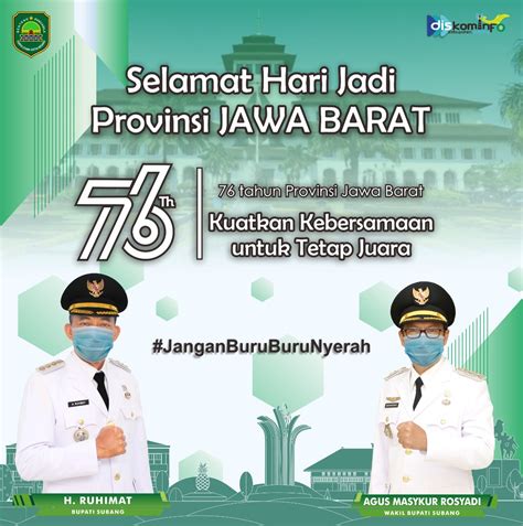 Selamat Hari Jadi Provinsi Jawa Barat Ke 76