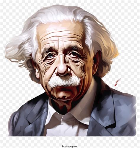 Flat Albert Einstein Retrato Albert Einstein Científico imagen png