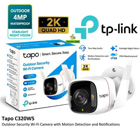 กล้องวงจรปิดไร้สาย TP-LINK (Tapo C310 ,Tapo C320WS) Outdoor Security Wi ...