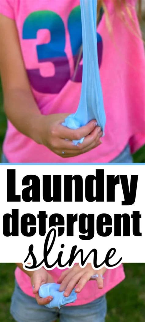 how to make detergent slime