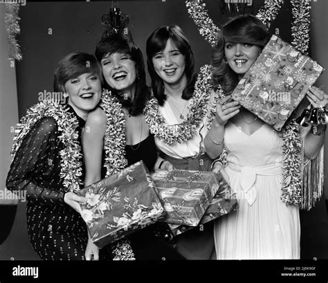 The Nolan Sisters left to right : Bernie Nolan, Maureen Nolan, Coleen