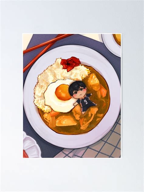 Kageyama Tobio And His Favourite Food Poster For Sale By Omganny