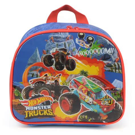 Kit Escolar Mochila Rodinhas Lancheira Térmica Hot Wheels Lika Bijuterias