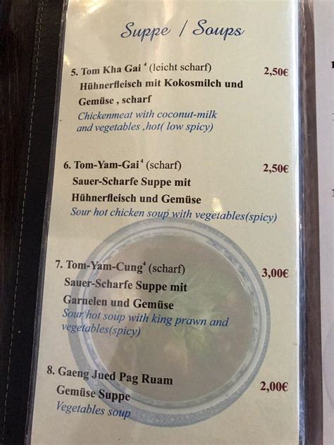 Menu At Khao Lak Restaurant Mehlingen