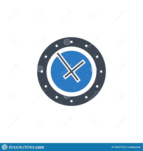 Icono Relacionado Del Glyph Del Vector Del Reloj Ilustración del Vector